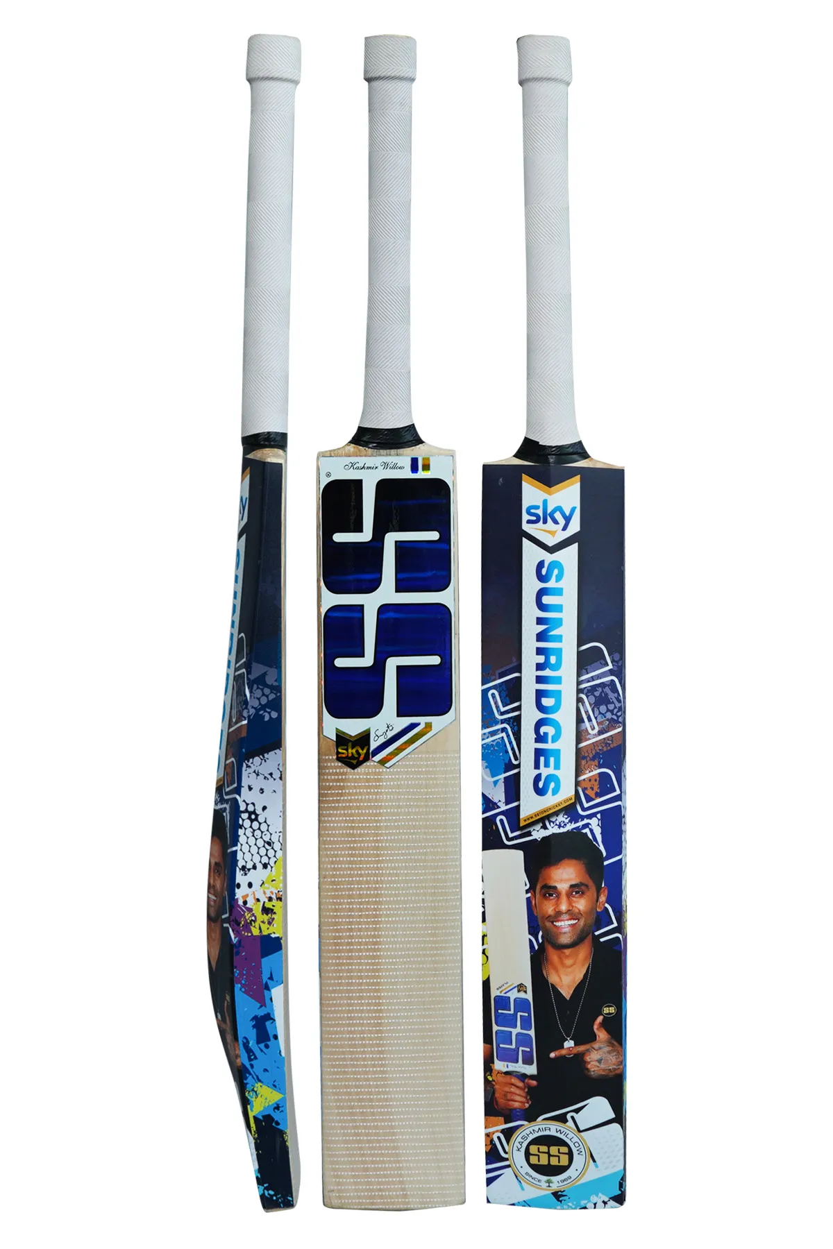 Package contents: 1 Bat        and        1 cover
Height: 84.45 CM
Width: 11.43 CM
Length: 3.8 CM
Natural bat with full covered sticker
Front grain +Net tape
Edges 33mm-38mm
With Good balance and good punch
Pride to be Made in India
Manufactured and