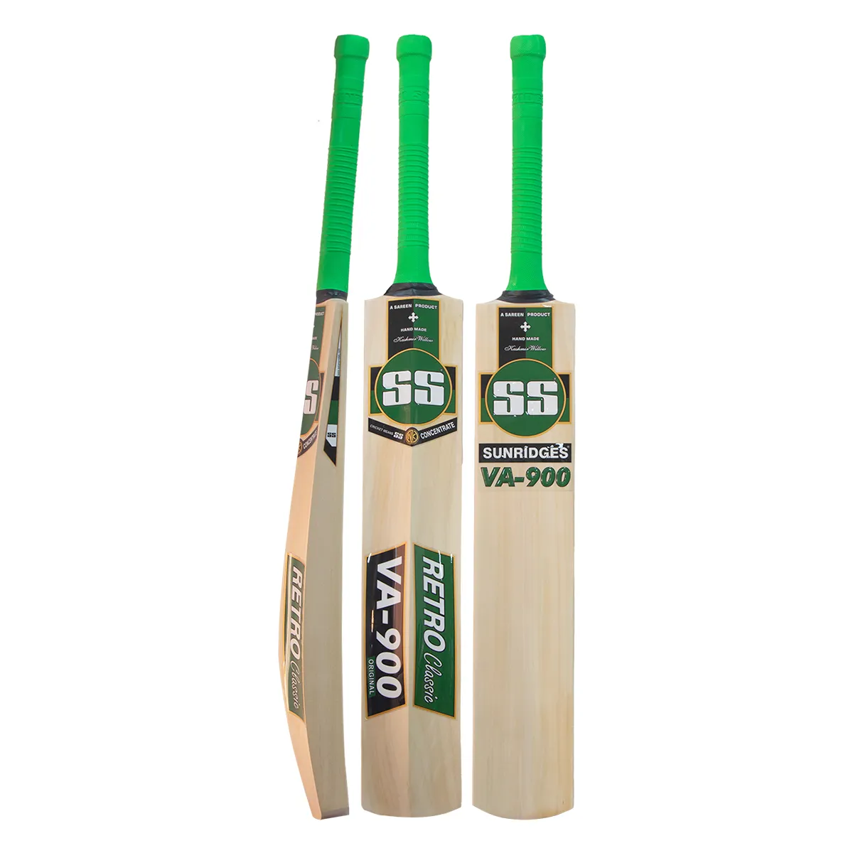 Package contents: 1 Bat      and       1 cover
Height: 84.45 CM
Width: 11.43 CM
Length: 3.8 CM
Weight range: 1140 to 1200 grams
Kashmir Willow Selected Grade4
Air Dried Willow ,
Latest Shape With Massive concave TON Edges enable high impact with