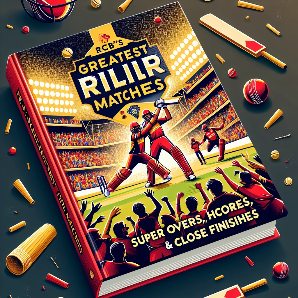 RCB’s Greatest IPL Matches: Super Overs, High Scores & Close Finishes (Paperback, English edition. Author: Darrell Jones | 08-Jun-2020, ['Cricket Legends Press'])