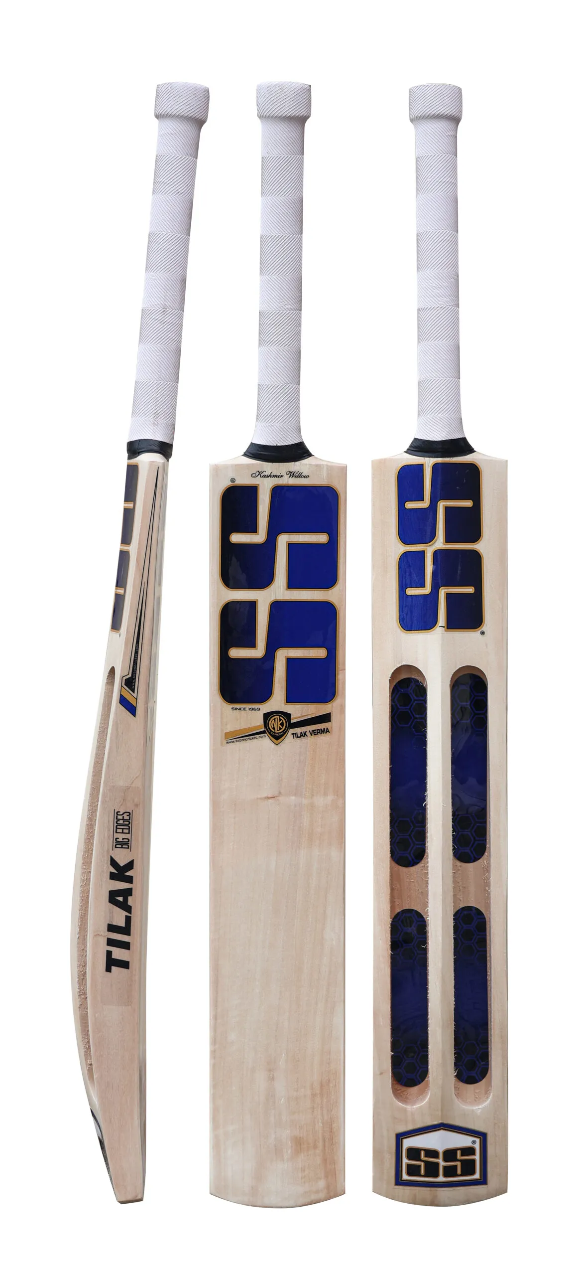 Package contents: 1 Bat     and      1 cover
Height: 84.45 CM
Width: 11.43 CM
Length: 3.8 CM
Weight range: 1140 to 1200 grams
Double Blade Kashmir Willow Grade
Air Dried Willow ,
Latest Shape With Massive concave TON Edges enable high impact with